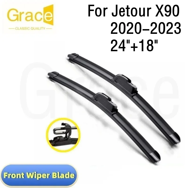 

Для Jetour X90 щетка стеклоочистителя 24 "+ 18" лобовое стекло автомобиля резина 2020 2021 2022 2023