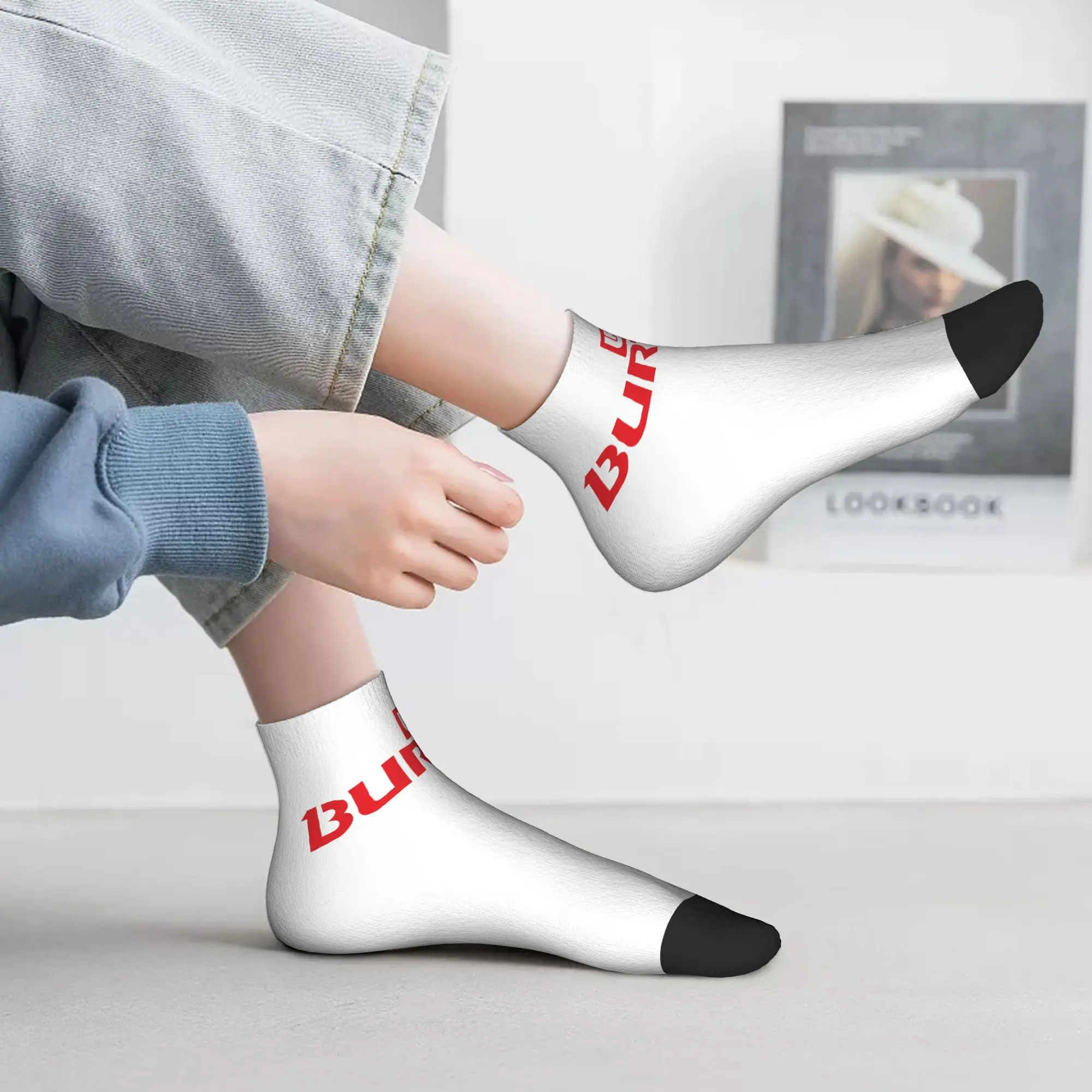 Burton snowboard meias esportivas harajuku meias super macias durante toda a temporada meias acessórios para presentes de natal da mulher do homem