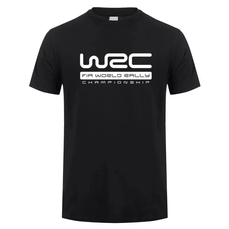 World Rally Championship WRC T Shirts Fashion Men Summer Short Sleeve Cotton Mans T Shirt  Printed Round Neck Loose Casual Top