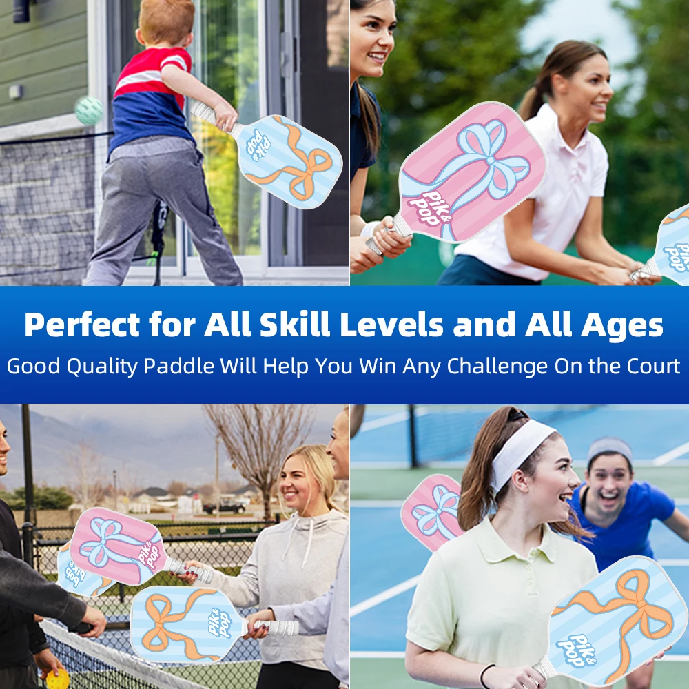 مجموعة مكونة من قطعتين من المضارب المعتمدة من USAPA، و4 كرات، وحقيبة حمل مثالية للعب العائلة والأصدقاء في الداخل أو الخارج