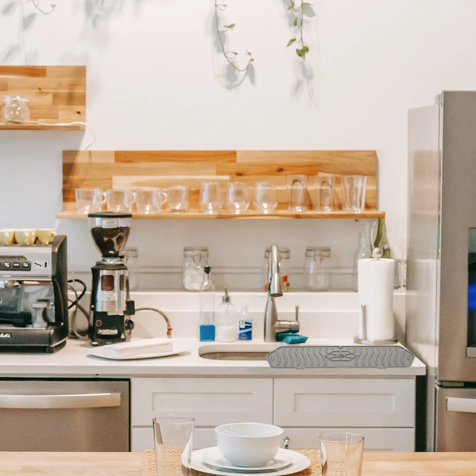 

Силиконовый коврик для смесителя, водонепроницаемый, впитывающий, защитный от брызг, для кухни и ванной, многоразовый, для раковины, кухонные принадлежности