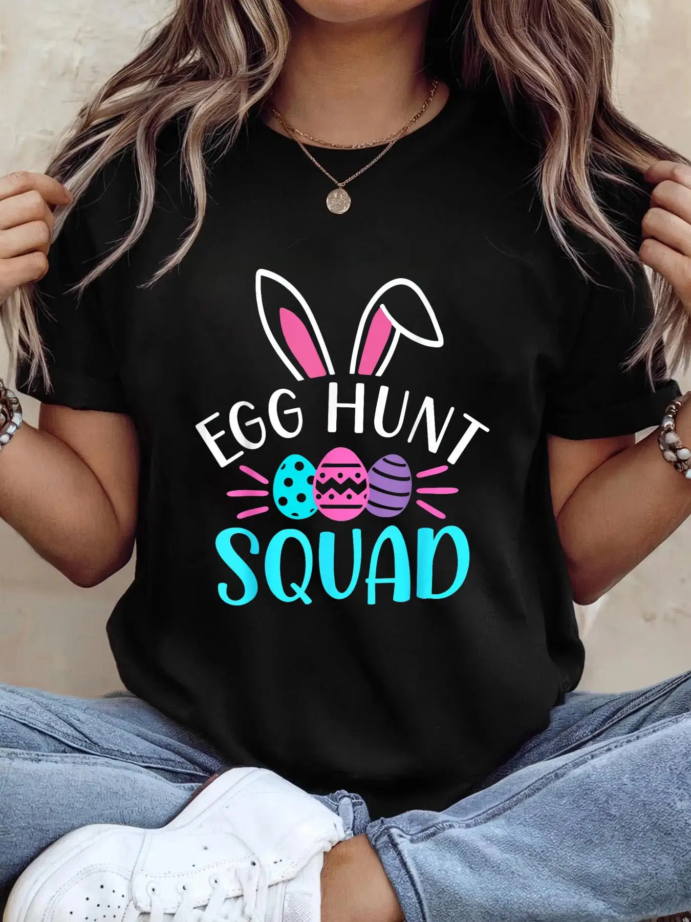 Humorous T-Shirt for Easter Day Featuring The Egg Hunt Team And Hunting Season Theme