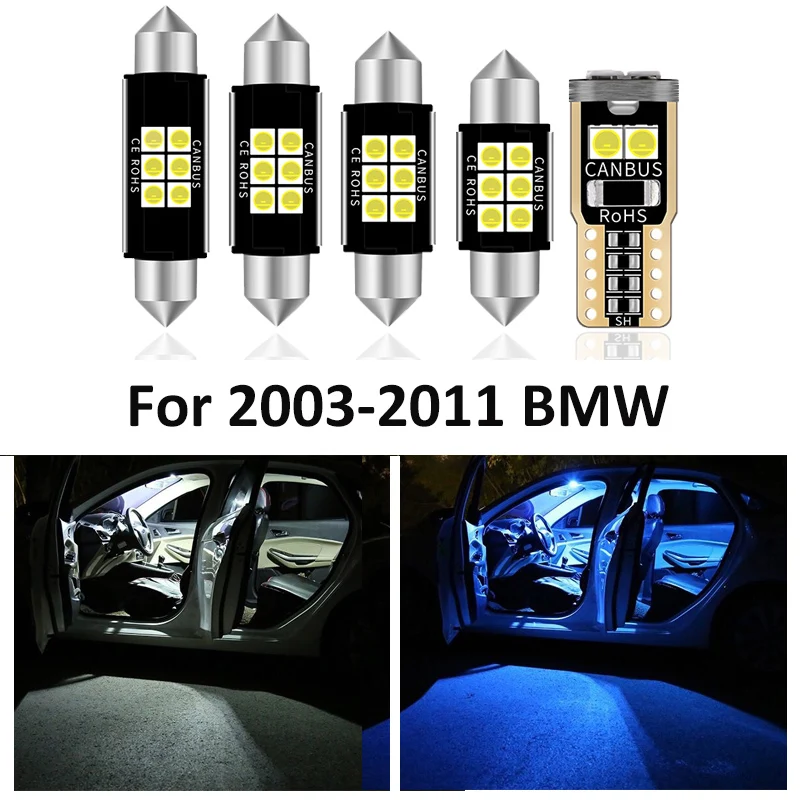 13 pcs Car White Interior LED Light Bulbs Package Kit For 2003-2011 BMW 1 series E87 E81 116i 118d 118i 120d 120i 123d 130i 135i