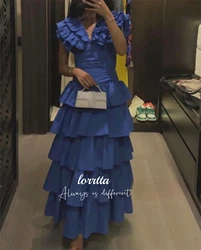 Lorrtta Graduation Gown Two Piece Set Three-dimensional Shoulder Line A Party Dress Gala Dresses 2024 Happy Sharon Ball Gowns