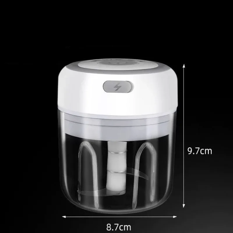 250ML 전기 마늘 다지기 야채 다지기 식품 다지기 USB 미니 양파 다지기 휴대용 소형 식품 가공기