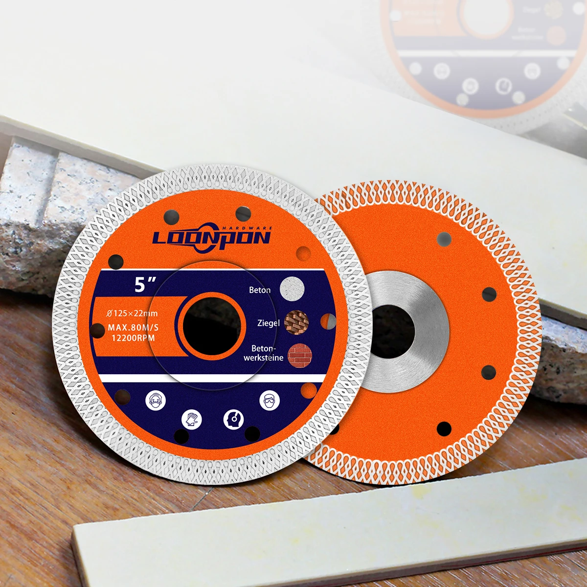 115/125/180/230mm Turbo Diamond Saw Blade Cutting Disc for Angle Grinder Dry/Wet Cut off Porcelain Tile Ceramic Granite Marble