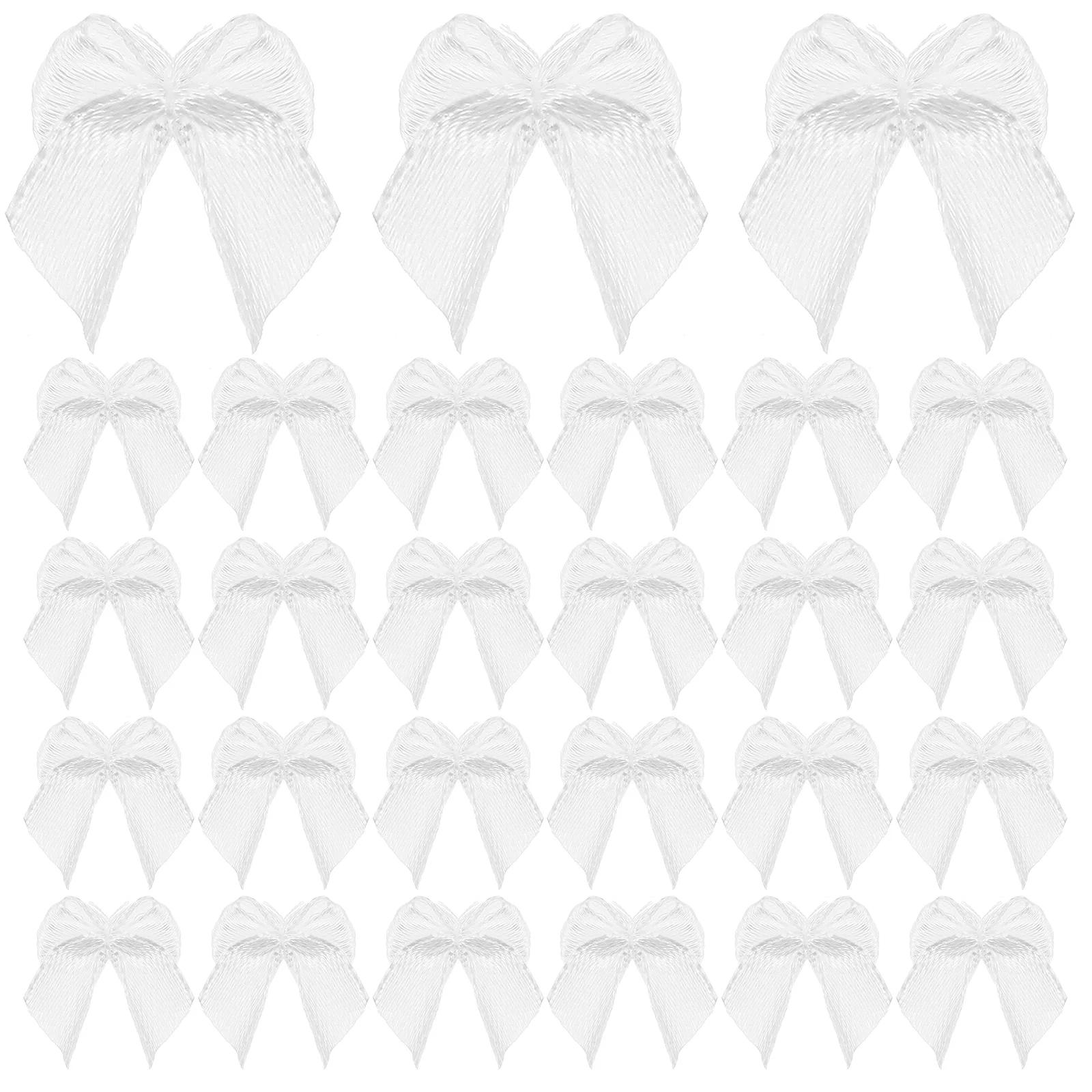 100 Pcs Gift Decor Hair Bows Handmade Mini Accessories Bowknot Design Crafts Ornaments