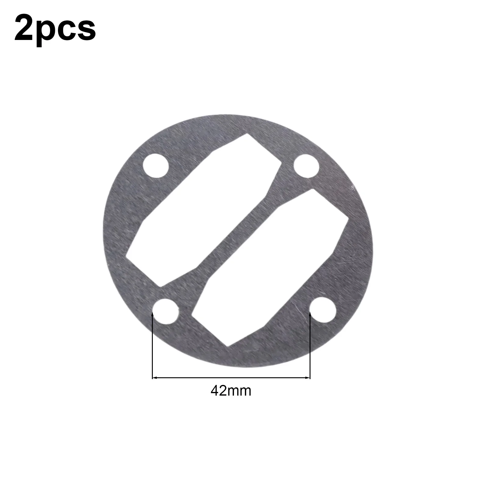 2 Aluminum Gasket Washers for Air Compressors 42mm Hole Distance Ensures Effective Sealing and Leak Prevention