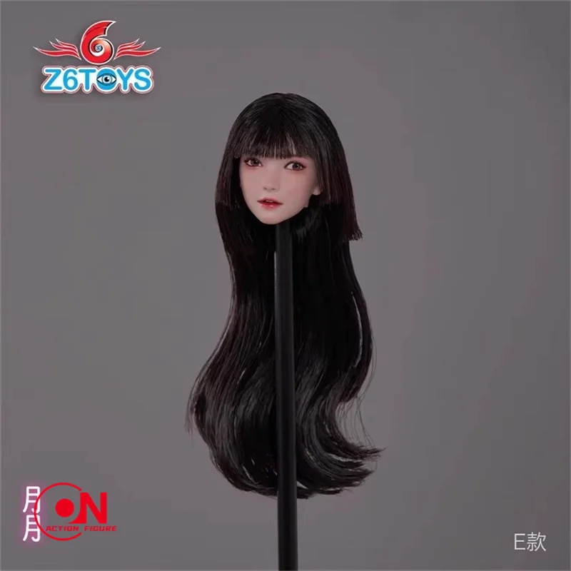 Z6TOYS ZC016 1/6 아시아 이동식 눈 미녀 헤드 스컬프트 모델 12인치 TBL JIAOU 여성 군인 창백한 피부 액션 피규어 바디