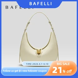 BAFELLI 2026 NEW WOMEN'S HANDBAG CAT SERIES GENUINE LEATHER LUXURY BRAND FASHION STYLE SHOULDER HOBOS LARGE SIZE BAGS FEMALE