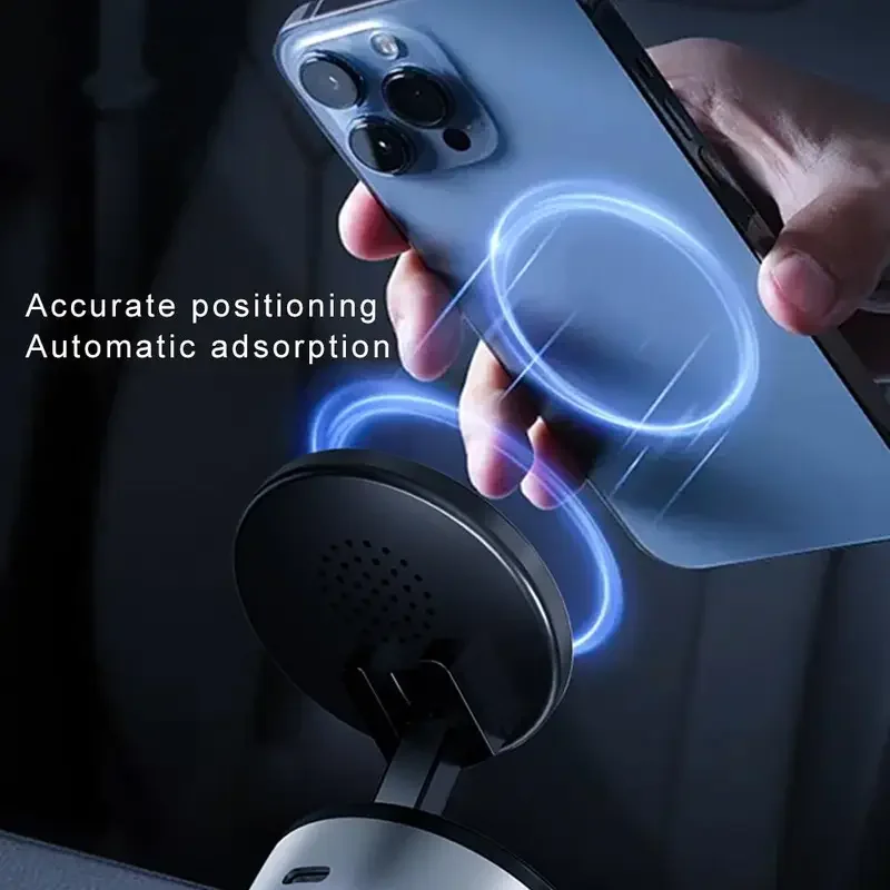 2024 Magnetic Suction Cup Vacuum Phone Holder for iPhone 12/13/14/15 Series Models