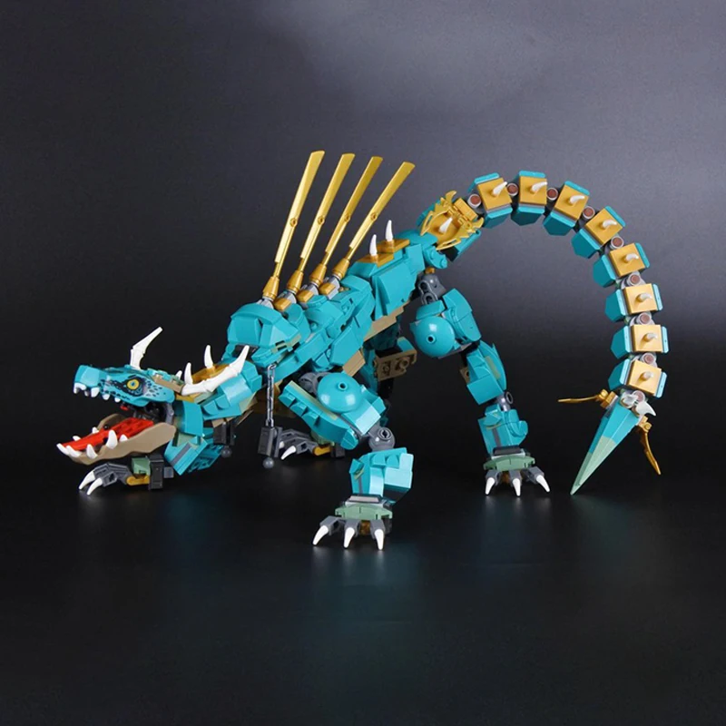 

НОВЫЙ 636 шт. MOC Ninjago Jungle Dragondiy, коллекция фигурок, серия игрушек, подарок для мальчиков, строительные блоки «сделай сам», серия аниме