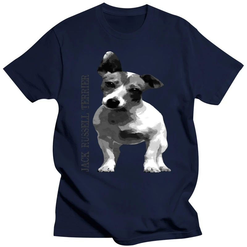 Jack Russell Terrier T Shirt Fashion Summer Style O-Neck Cotton Personalized Standard Slim Fit Shirt