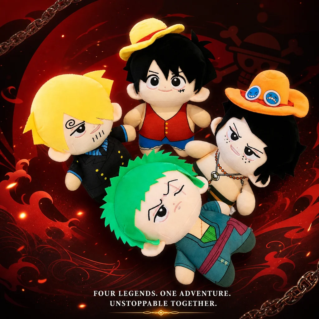 Super Adorable One Piece Anime Soft Plush Mini Doll Luffy Sanji Stuffed Toy Kawaii Pillow Figure Collection Birthday Gift