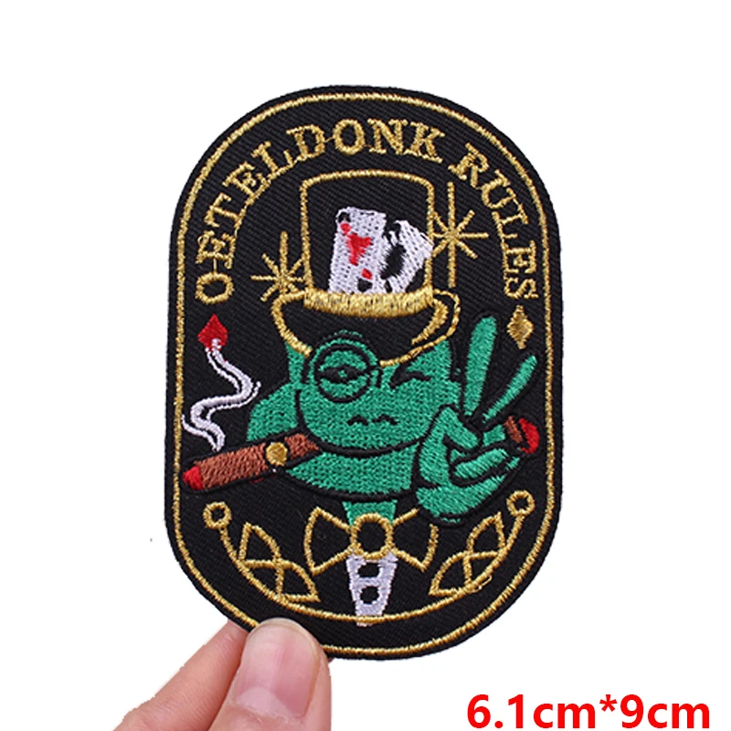 Nederland Oeteldonk embleem borduurpatches opstrijkbare patches voor kleding Nederland carnaval patch viering geschenken naai DIY