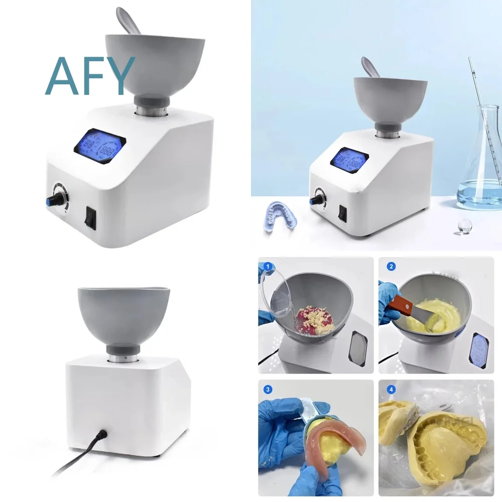 700ml Dental Alginate Impression Material Mixer for Plaster Powder Mixing with Digital Display Adjustable Speed Lab Equipment