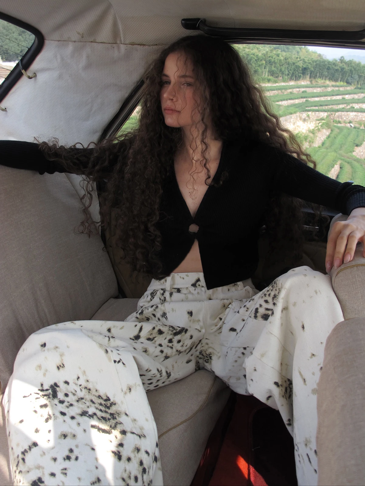 

Женская базовая кофта Cariedo из чистой шерсти с V-образным вырезом, длинными рукавами и ажурным узором, приталенная, для повседневной носки, зимняя мода