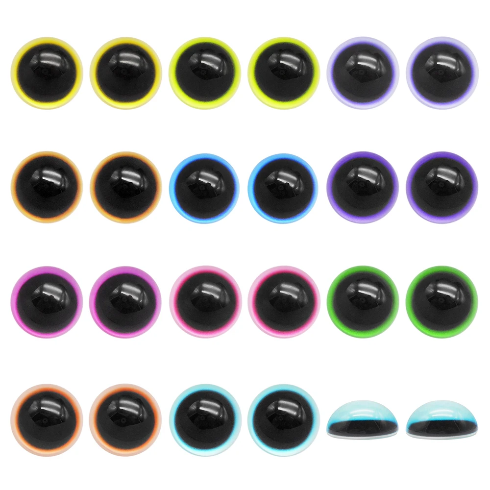 

5/10/15/25 Pairs Half Ball Glass Eyes Animal Cat Hemisphere Eyes Cabochons for DIY Toy Doll Making Jewelry Crafts Decor 6-30mm