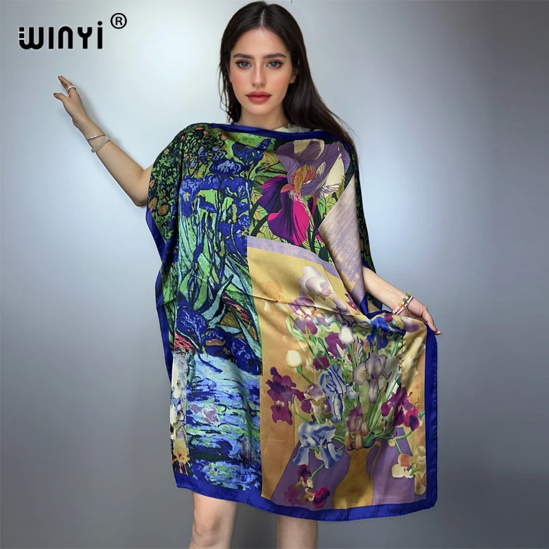 

WINYI летнее кафтан африканское платье пляжная одежда Femme Robe мусульманские женские платья пляжное платье вечернее платье Абая Дубай роскошь