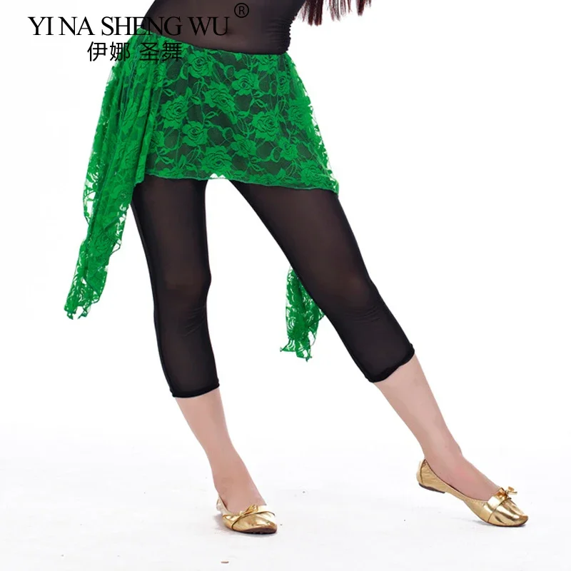 새로운 댄스 연습 레이스 스커트 벨리댄스 의류 벨리댄스 힙 타월 허리 힙 벨트 트레이닝 의류