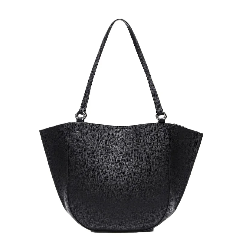 

High End Genuine Leather Women's Shoulder Bag Luxury Designer Casual Female Tote Bags Fashion Simple Personality Composite Bag