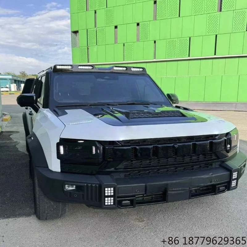 ABS Black Front Bonnet Hood Lightweight SUV Exterior Modification Upgrade Part
