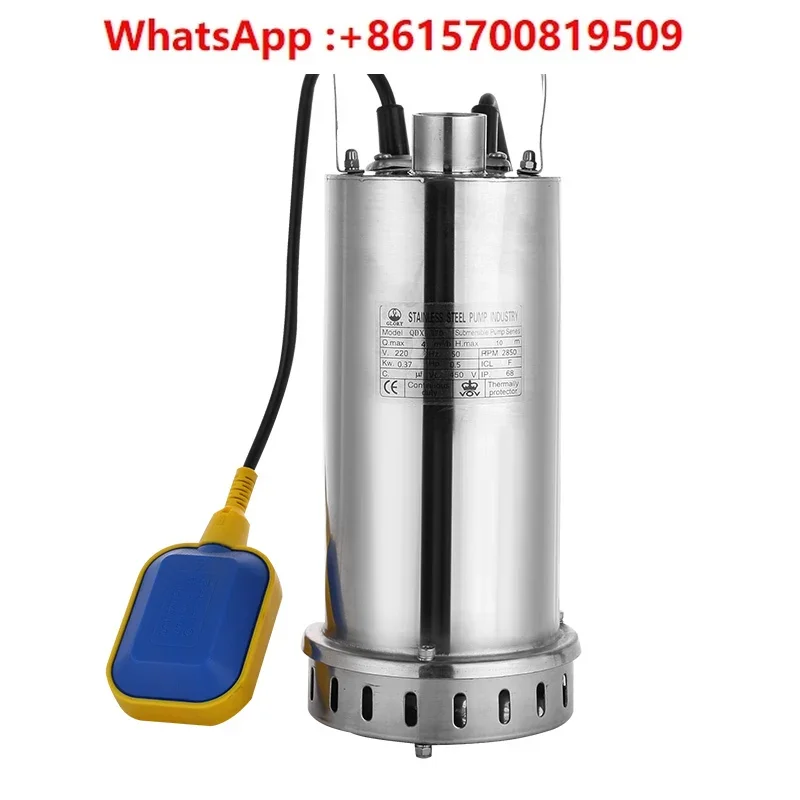 

Small 220V304 stainless steel submersible GQS sewage pump large flow pump