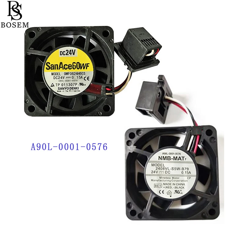 

A90L-0001-0576 9WF0624H603 2408VL-S5W-B79 Охлаждающий вентилятор с разъемом Fanuc, новый