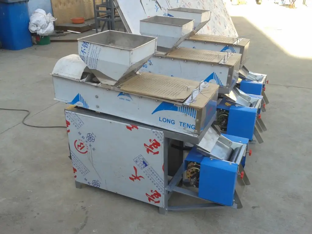 Máquina automática de descascar amendoim, 200-300 kg/h, remoção de pele de soja, grãos de galgo, amêndoa, descascador seco
