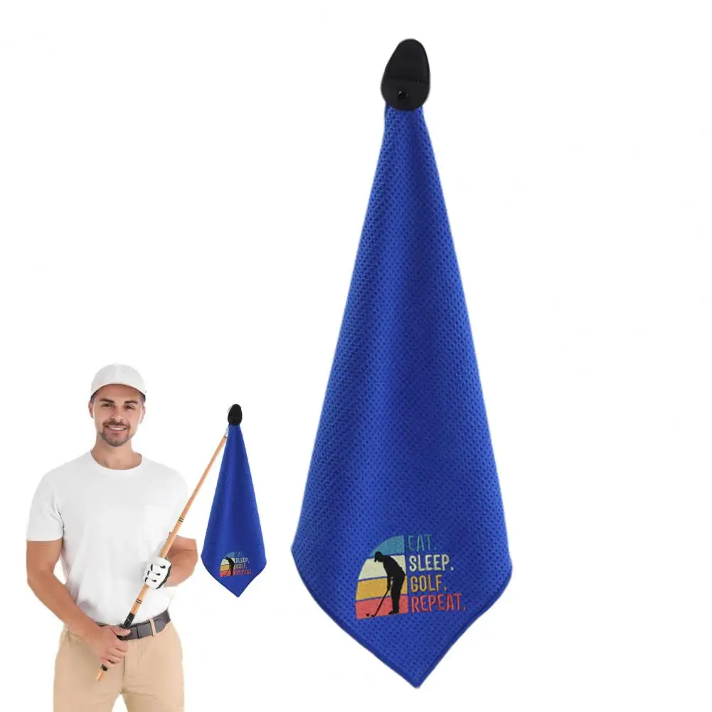 

Golf Club Towel Quick Drying Magnetic Microfiber Golf Towel with Waffle Pattern Golf Club Ball Cloth Ideal Accessories for Men