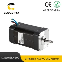 Cloudray Nema17 77.5W BLDC Motor 42mm 3-Phase 4000Rpm 24VDC Square Brushless Motor with Hall-Sensor For 3D Printer