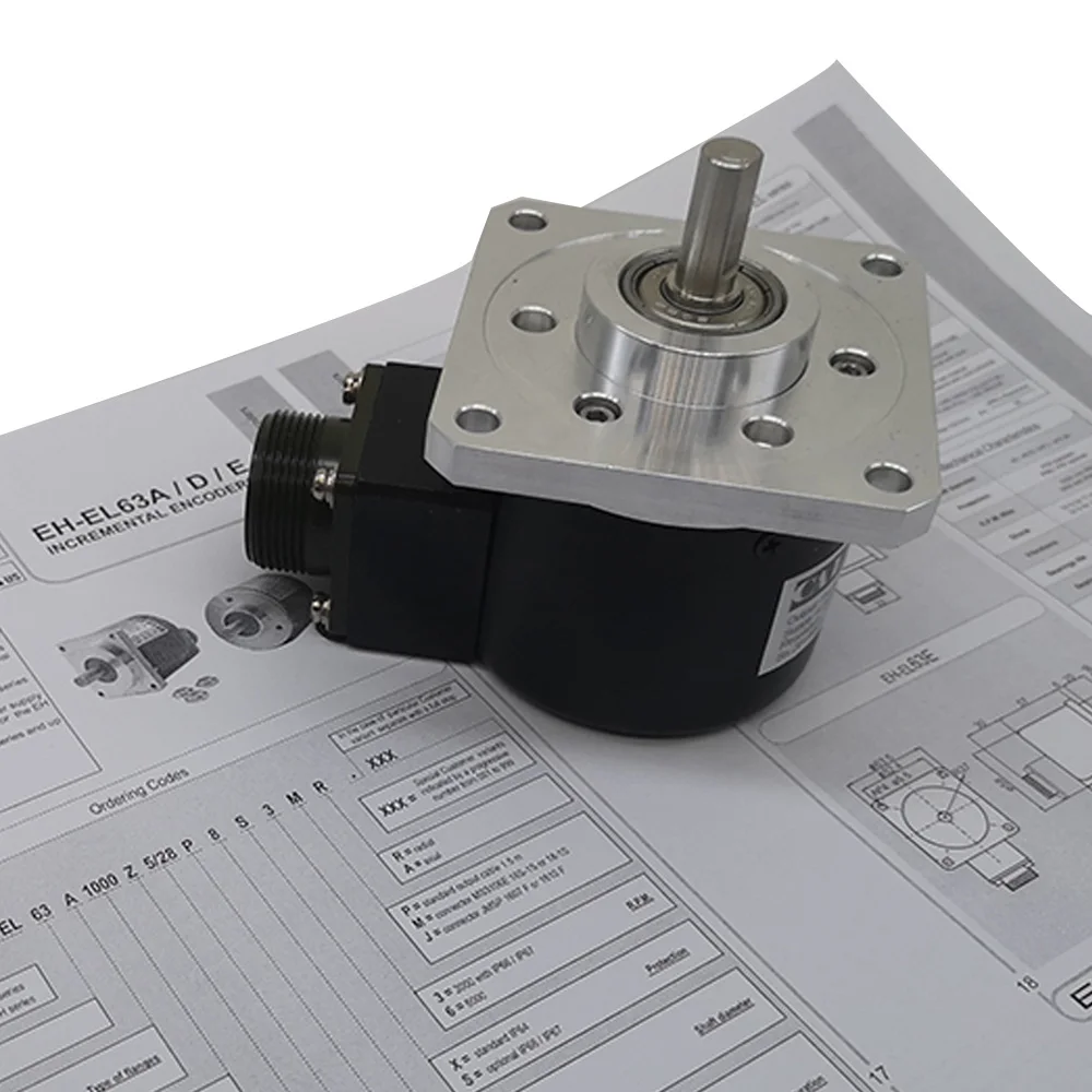 Encoder Pengganti EL63D1000Z5/28P8S3MR.054 GHSF58-10C1000BMP526 Bentuk Persegi