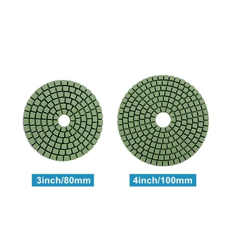 7PCS 3/4 Inch Diamond Wet Polishing Pads 50-3000 Grit Diamond Sanding Discs For Polishing Refurbishing Marble Granite Tiles