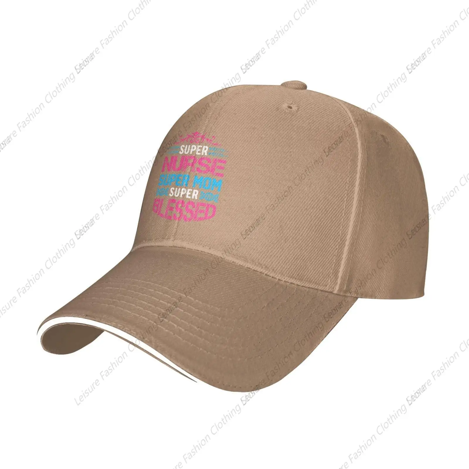 

Super Nurse Super Mom Super Blessed Trucker Baseball Cap for Men Women Hat Sandwich Brim Dad Hats