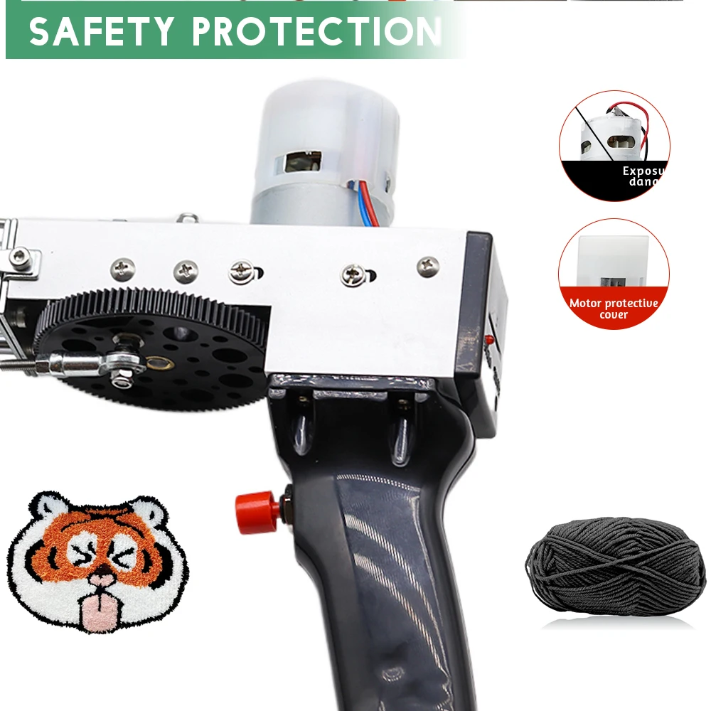 Carpet Tufting Gun Machine And Accessories Cloth Backing Fabric Back Cloth Rug Clipper Wool  Yarn Ball Wood Frame Tufting World