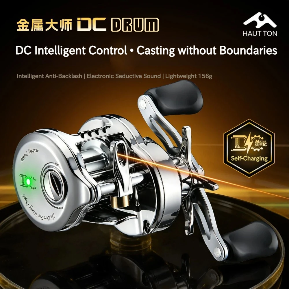 

7.2:1 5+1BB Smart DC Electronic Brake Drum Reel Self-Charging Anti-Backlash Sound Alert Micro Lure Long Cast Freshwater Fishing