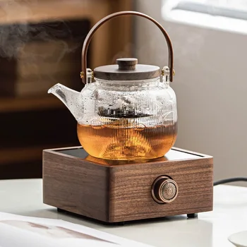 750W 전기 세라믹 스토브 휴대용 차 메이커 자동 따뜻한 전기 차 스토브 6 기어 난방 스토브 끓는 물 히터 유지