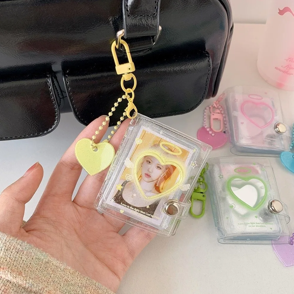 Kawaii 32 Pockets Photo Album 2 Inch Love Heart Hollow Picture Storage Case Idol Photocard Collect Book Students