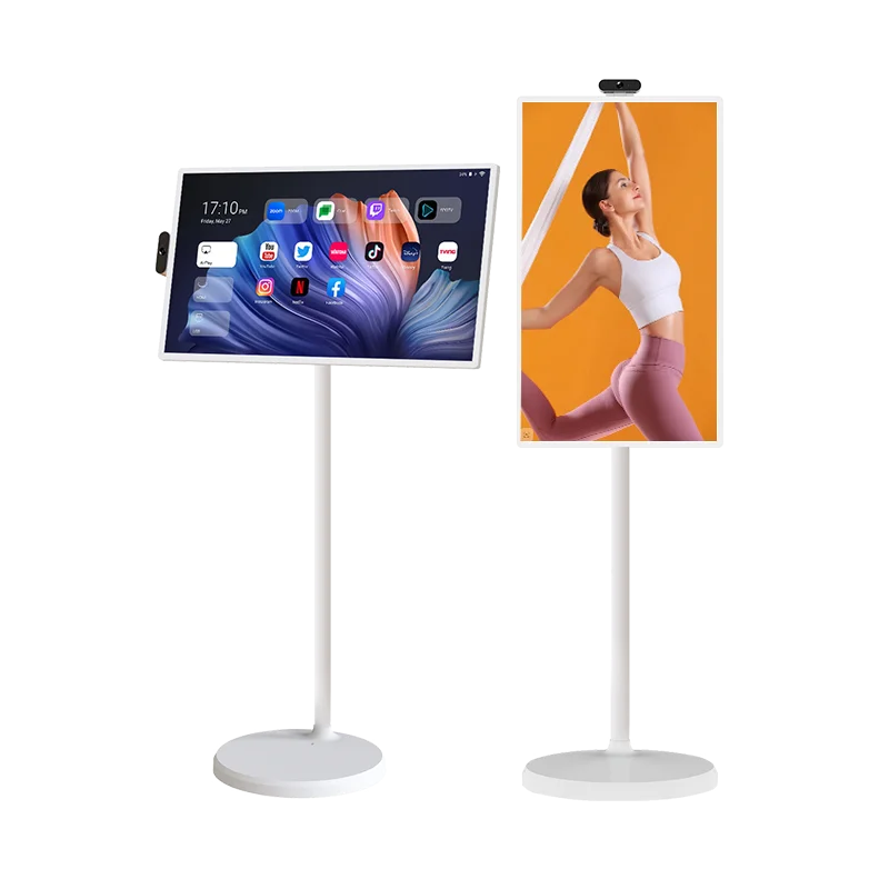 24 27 32 inch home entertainment lcd wireless Smart touch screen  smart stand byme with android 12 Rotatable TV tablet