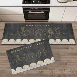 Kitchen Rug Absorbent Non-Slip Carpet Mat Washable  Bathroom Entrance Bedroom Anti Fatigue Long Large Waterproof Doormat