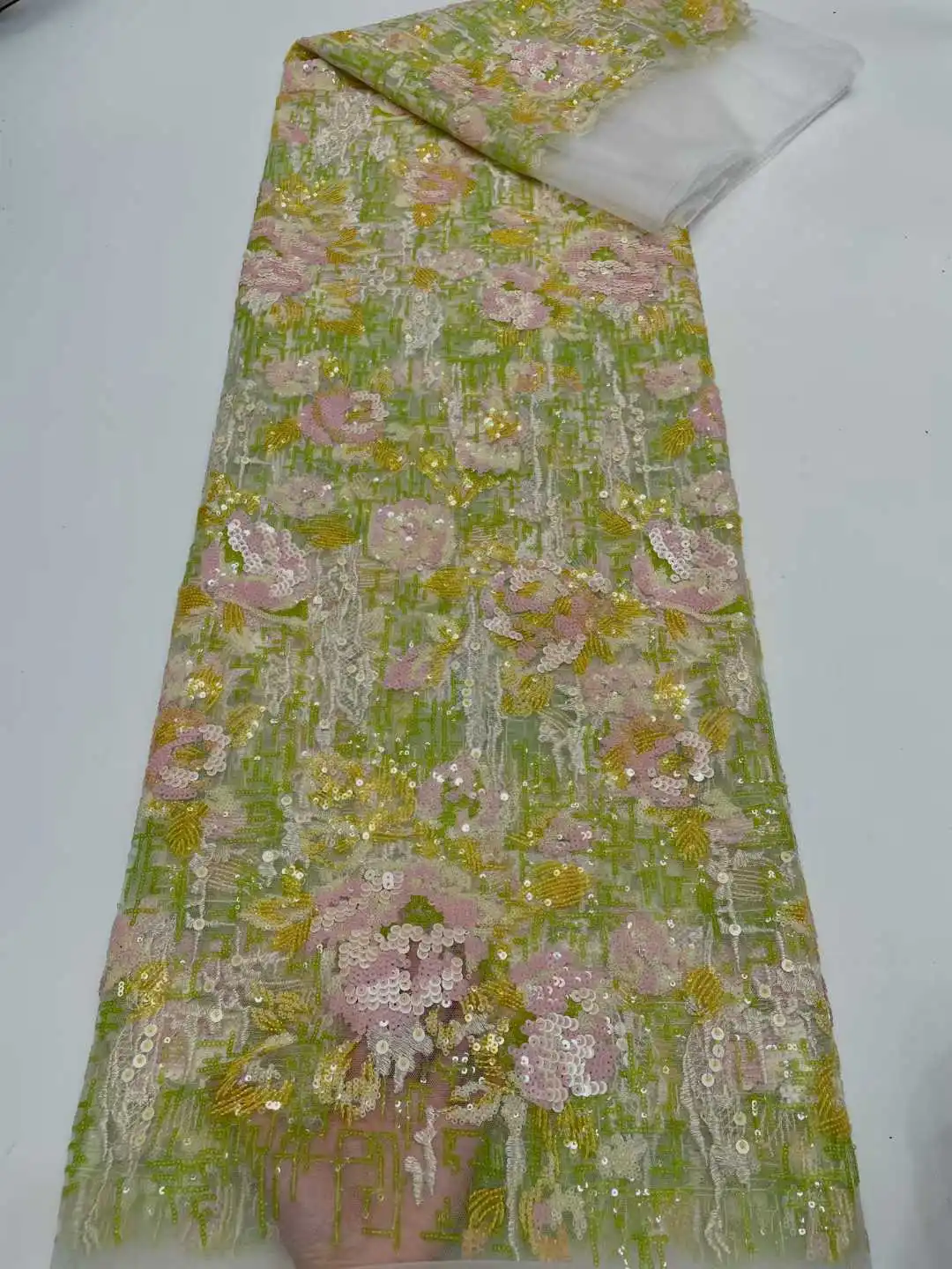 แอฟริกันผ้าลูกไม้Tulleผ้า 2025 เย็บปักถักร้อยไนจีเรียเจ้าสาวคุณภาพสูงลูกไม้ฝรั่งเศสผ้าสําหรับงานแต่งงาน