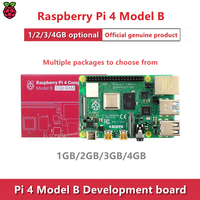 Original Raspberry Pi 4 4B Official Model B 1GB 2GB 4GB 8GB RAM Option Adding accessories Comes with accessory AI Beginner Kit