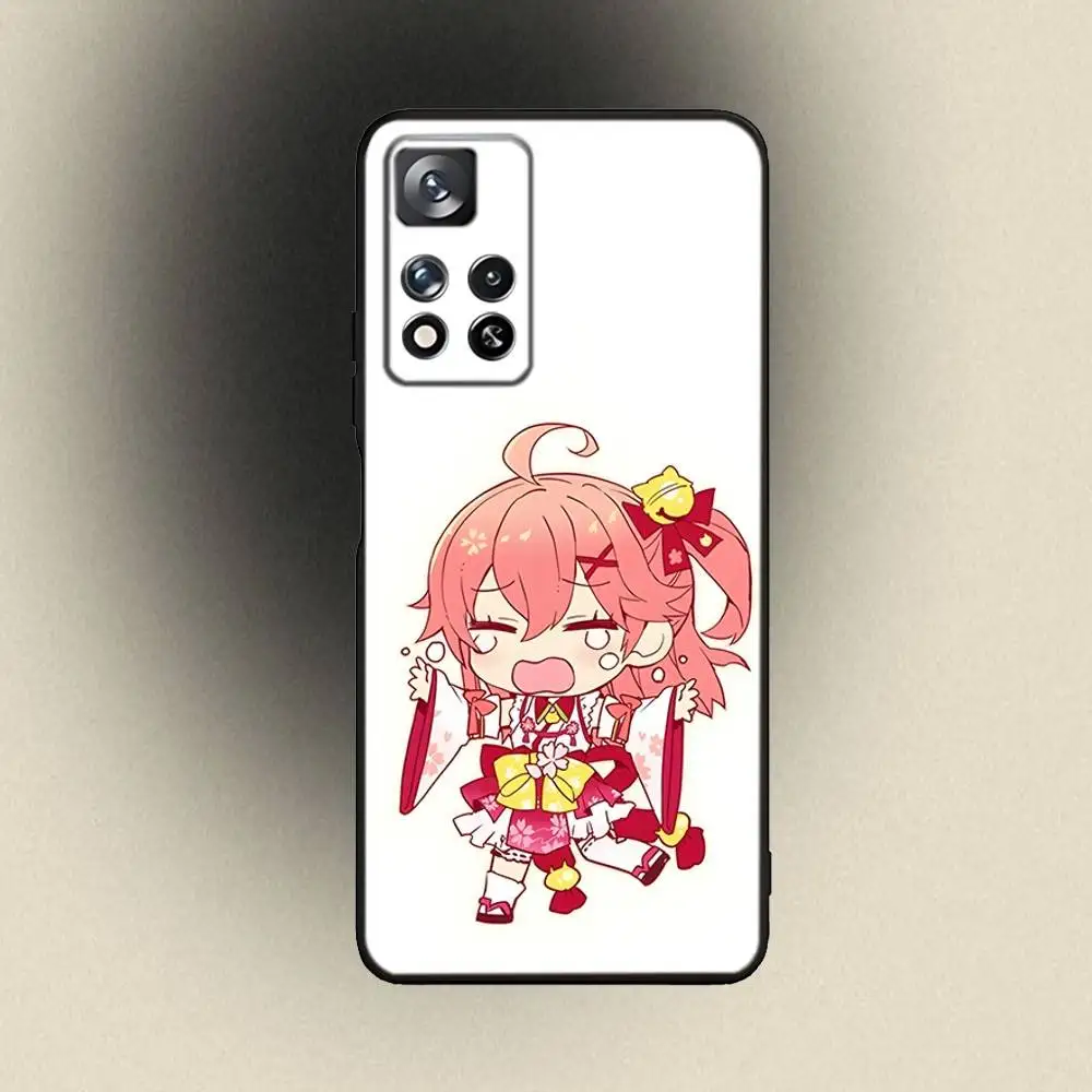 حافظة هاتف ساكورا ميكو هولوليف لهاتف سامسونج جالاكسي A 91,80,73,72,53,52,51,22,5G,Plus,J,Note غطاء أسود ناعم #5