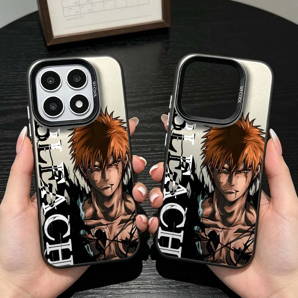 Funda de Teléfono Plateada con Diseño de Anime Bleach para Xiaomi Mi 17 15 15T 14T 14 13T 13 12 12S 12T 11 Pro Ultra Max