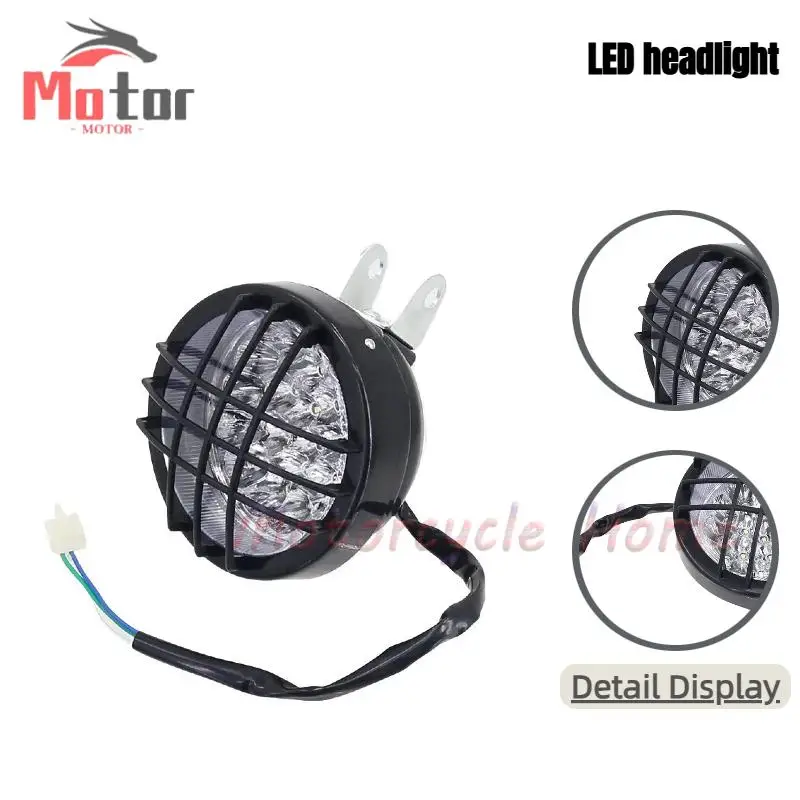 

ATV beach motorcycle modification 70cc-125cc size bull LED grille headlights night running lights