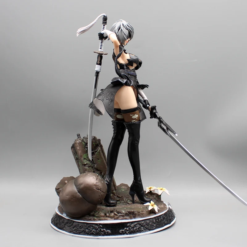 Nier Automata 2B Action Figure Anime YoRHa No.2 Type 2B Machine Lifeform Figuras Toys 33cm PVC GK Statue Collection Model Gift