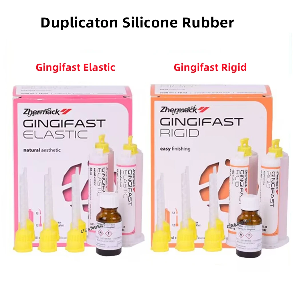 Gingifast Rigid/Elastic Dental Impression Material Artificial Gum Duplicaton Silicone Rubber