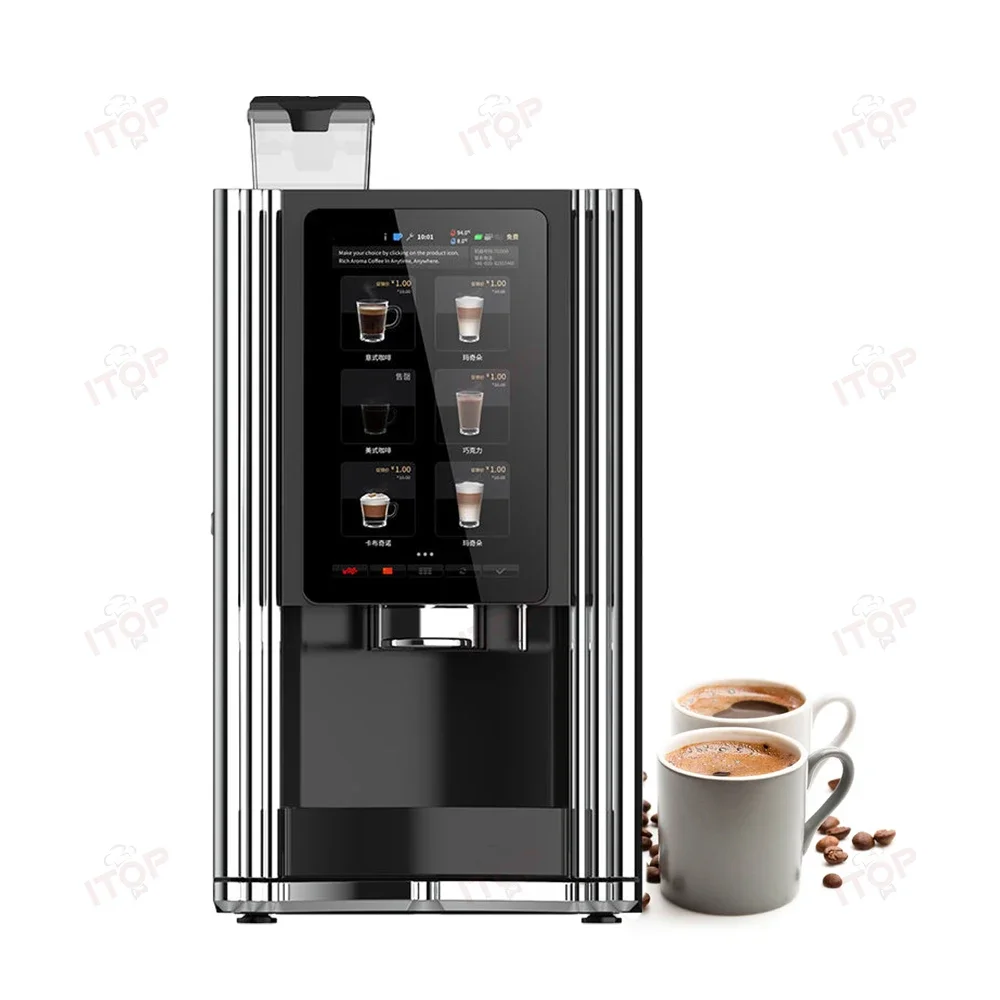 

Coffee Vending Machine Bean To Cup Table Touch Screen Cappuccino Latte Mocha Tea Vending Machine Hot Drinks 9 Bot Beverages