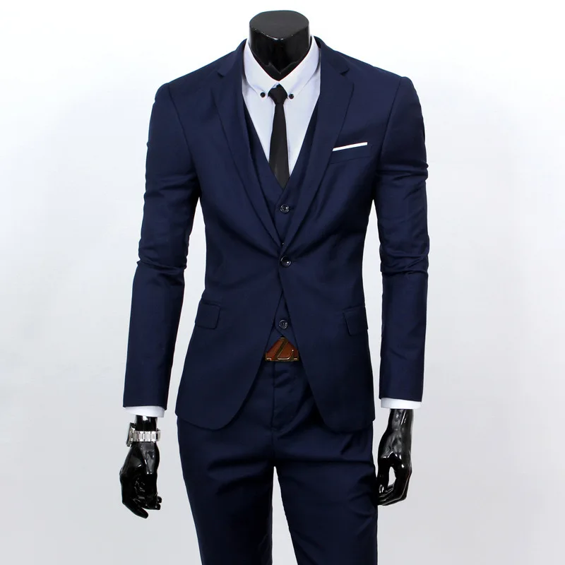 O690Men's three-piece suits, wedding groomsmen suits, professional formal suits, work suits for men