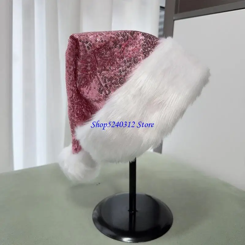 634C Cekinowy kapelusz dla dorosłych dzieci Kobiety Mężczyźni Urodziny Christmas Party Cekiny Świąteczny kapelusz świąteczny na